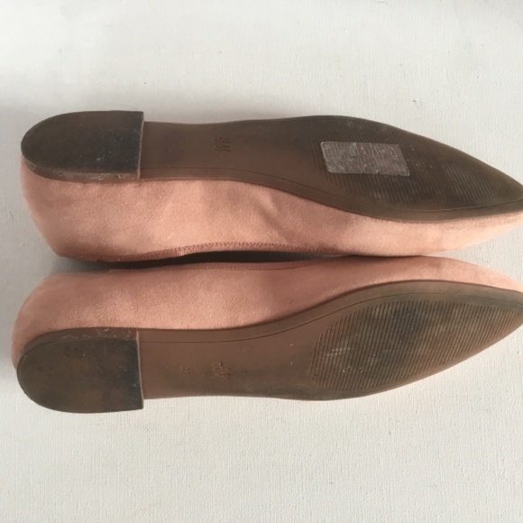 H&M Faux Suede Pink Flats 9.5 - Picture 8 of 9